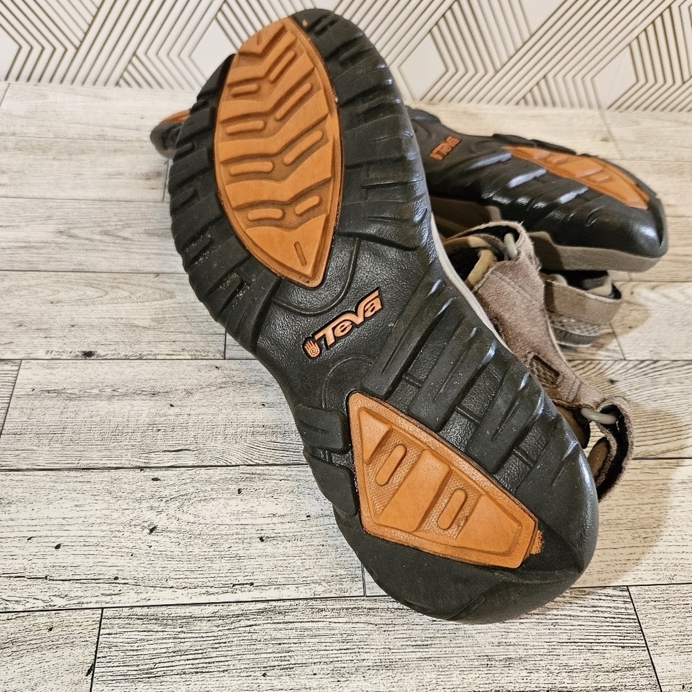Teva Men's Hudson Hiking Sandals Brown Size 8 Suede 1002433 - Picture 6 of 8
